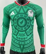 2025 26 Mexico green long sleeves player version soccer jersey